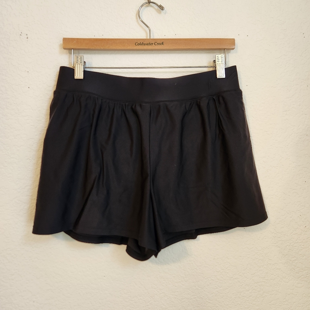 Coldwater‎ Creek Black Athletic Shorts with Lining, Size 8